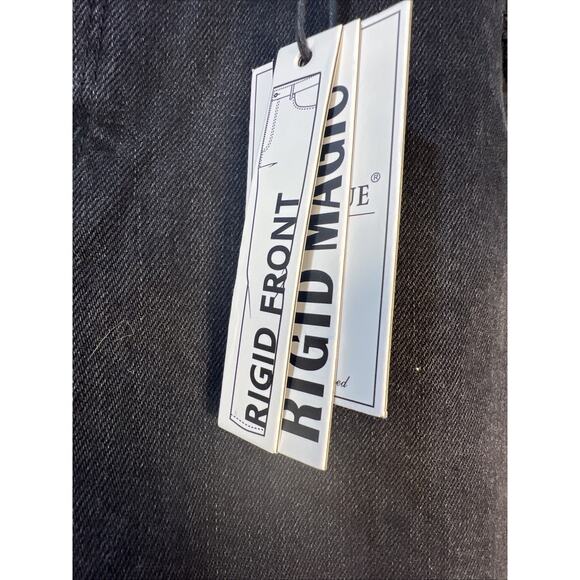 Judy Blue Jeans Women’s 15 32 Stretch Back Black Distressed Denim Slimming 36*33 - Picture 5 of 16